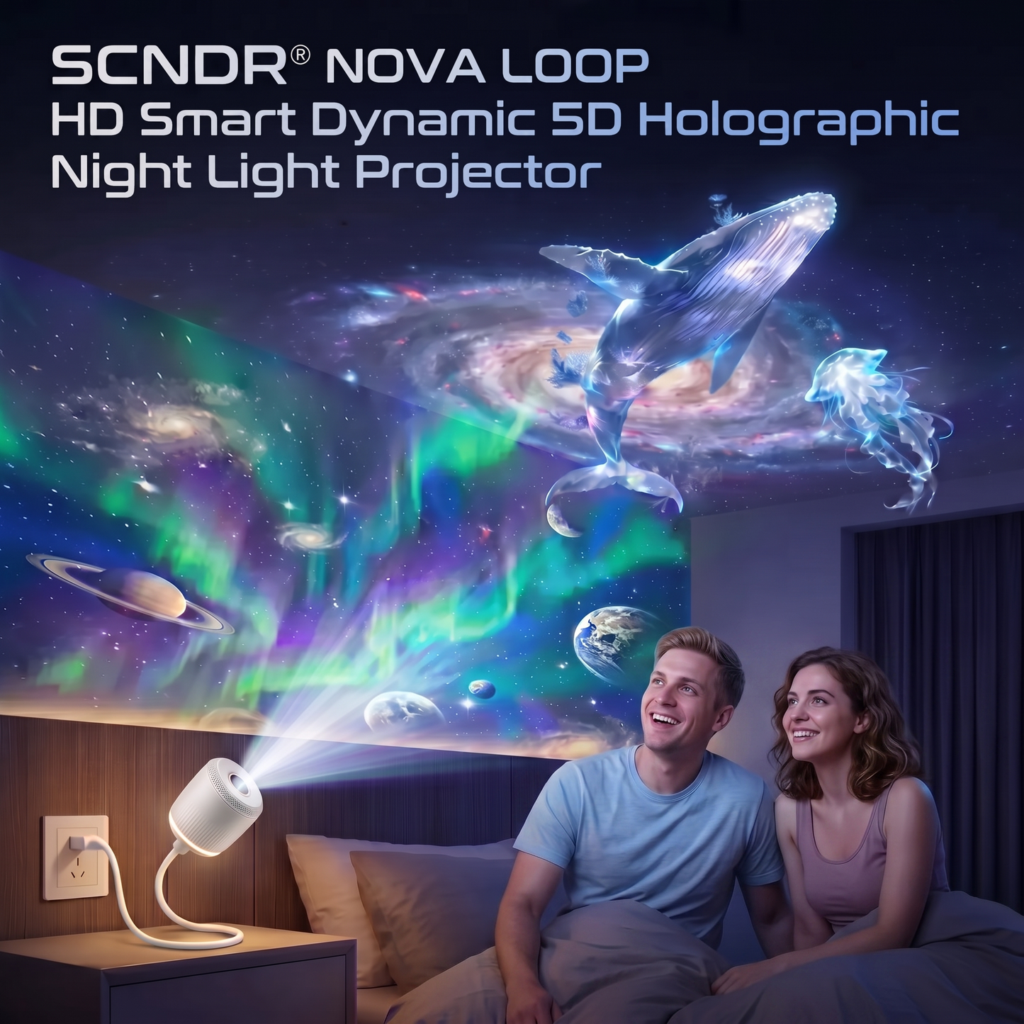 𝗦𝗖𝗡𝑫𝑹® 𝗦𝗺𝒂𝒓𝒕 𝟓𝐃 𝗣𝗿𝗼𝗷𝗲𝗰𝒕𝒊𝒐𝒏 𝗟𝗮𝗺𝗽 🌌